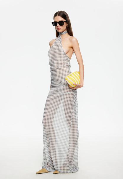 Lioness Fashion Discount LUX MAXI DRESS - SKY CHECK