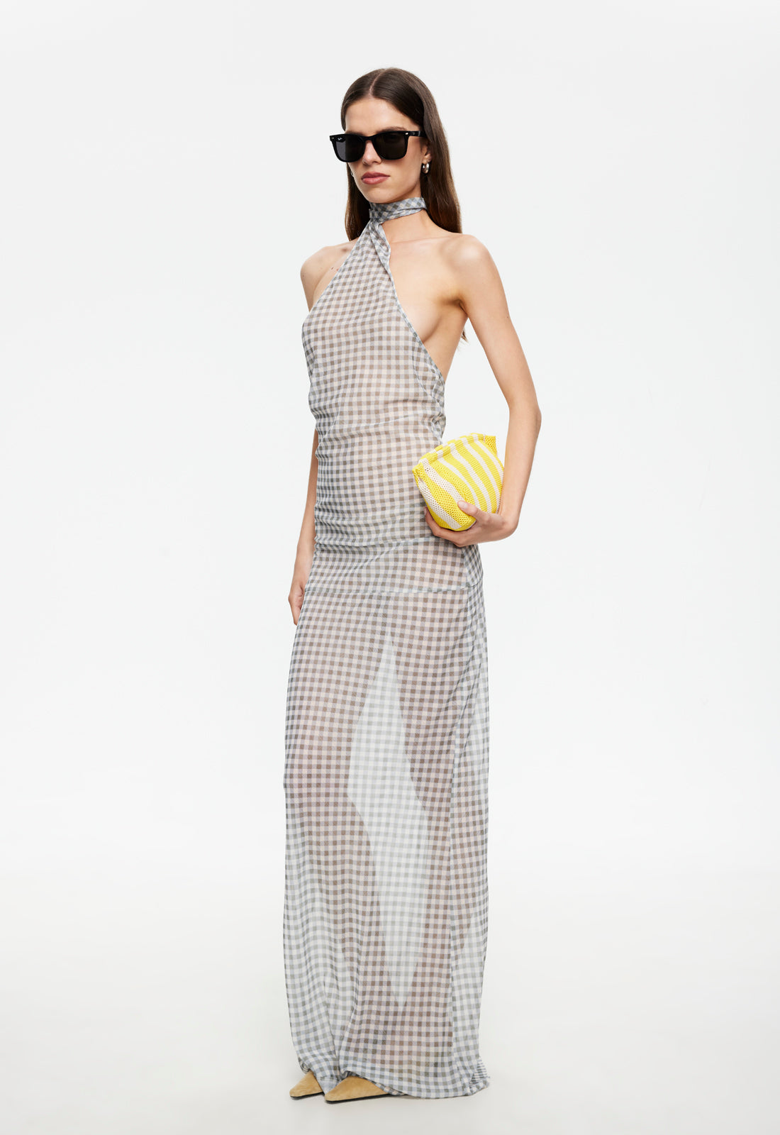 Lioness Fashion Discount LUX MAXI DRESS - SKY CHECK