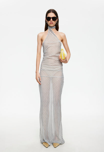 Lioness Fashion Discount LUX MAXI DRESS - SKY CHECK