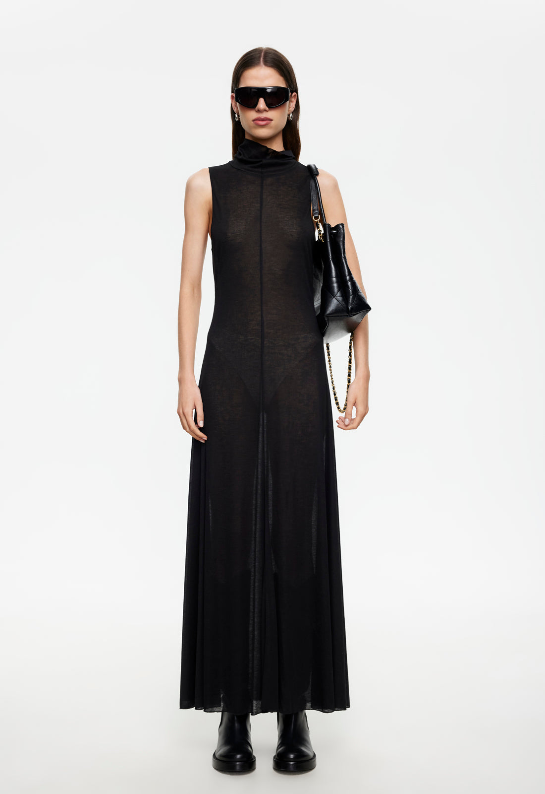 Lioness Fashion Premium LAST LIGHT MAXI DRESS - ONYX