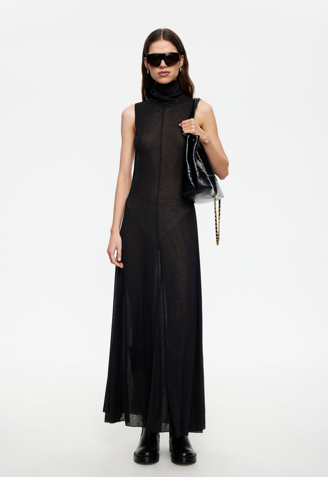 Lioness Fashion Premium LAST LIGHT MAXI DRESS - ONYX