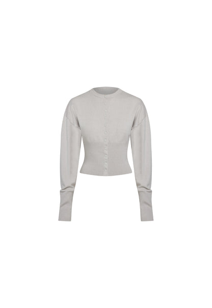 Lioness Fashion Classic HEAD IN THE CLOUDS CARDIGAN - CLOUD