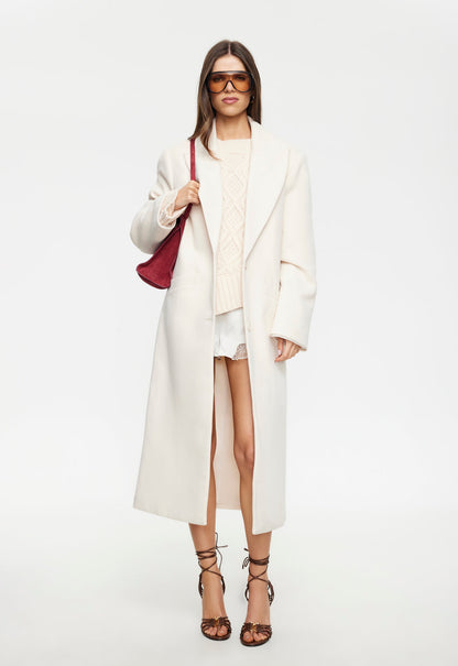 Lioness Fashion Featured OLSEN COAT - CREAM