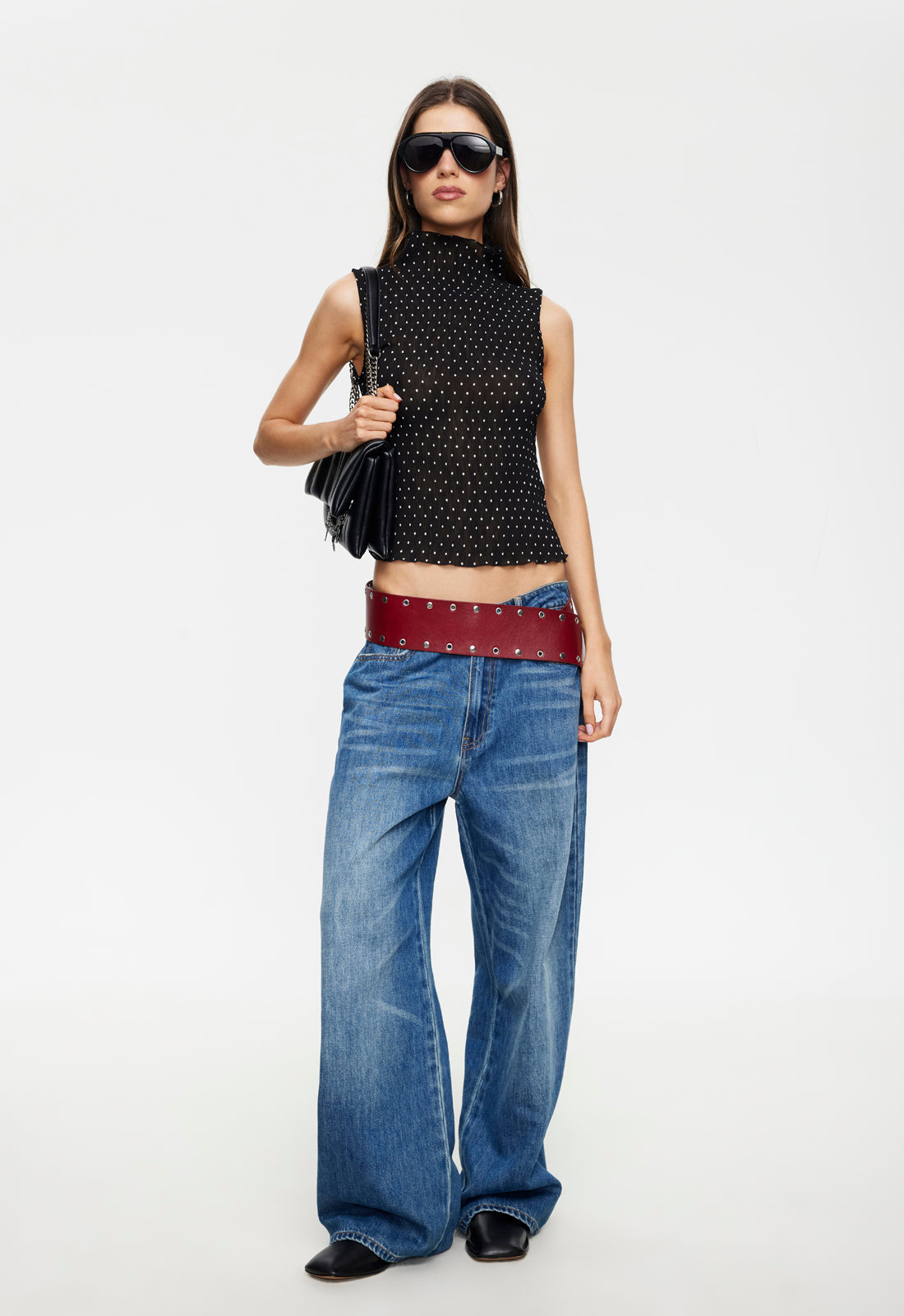 Lioness Fashion Discount FORD TOP - ONYX POLKA