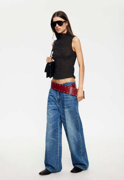Lioness Fashion Discount FORD TOP - ONYX POLKA