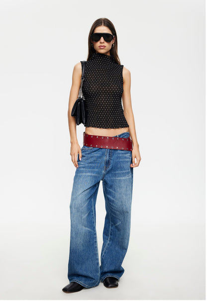 Lioness Fashion Discount FORD TOP - ONYX POLKA