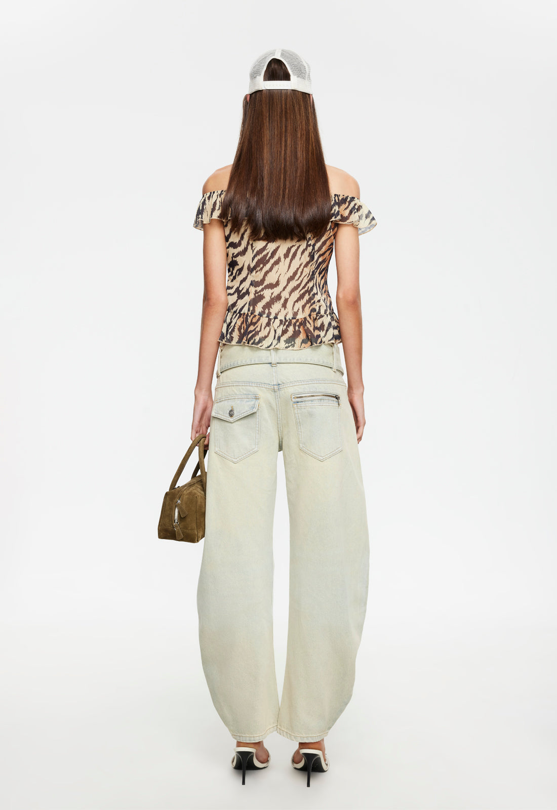 Lioness Fashion Sale Truffle Ruffle Top - Tiger