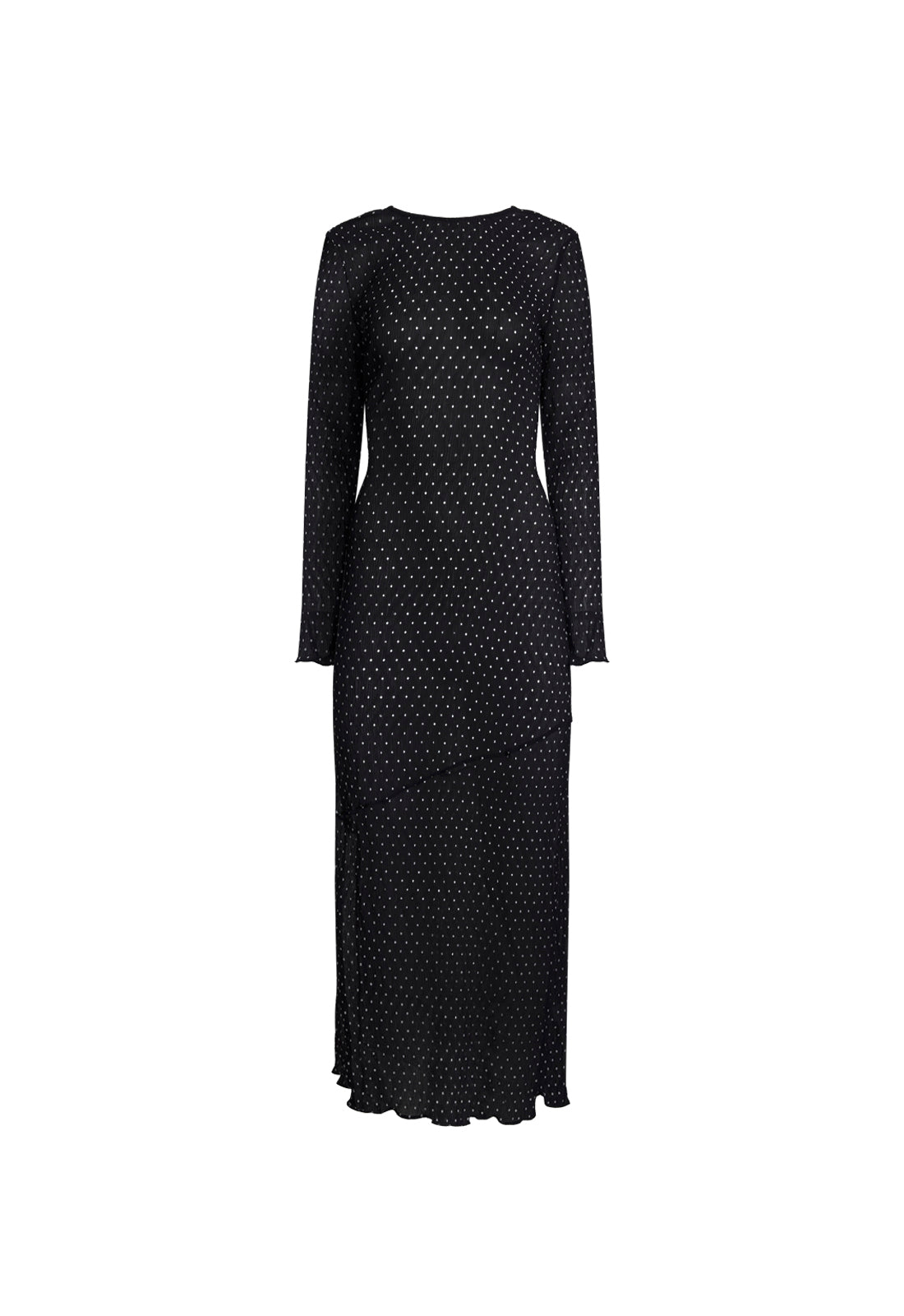 Lioness Fashion Customer Favorite HAVEN MAXI DRESS - NOIR POLKA