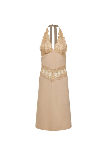Lioness Fashion Premium SOLANA MIDI DRESS - BEIGE PLAID