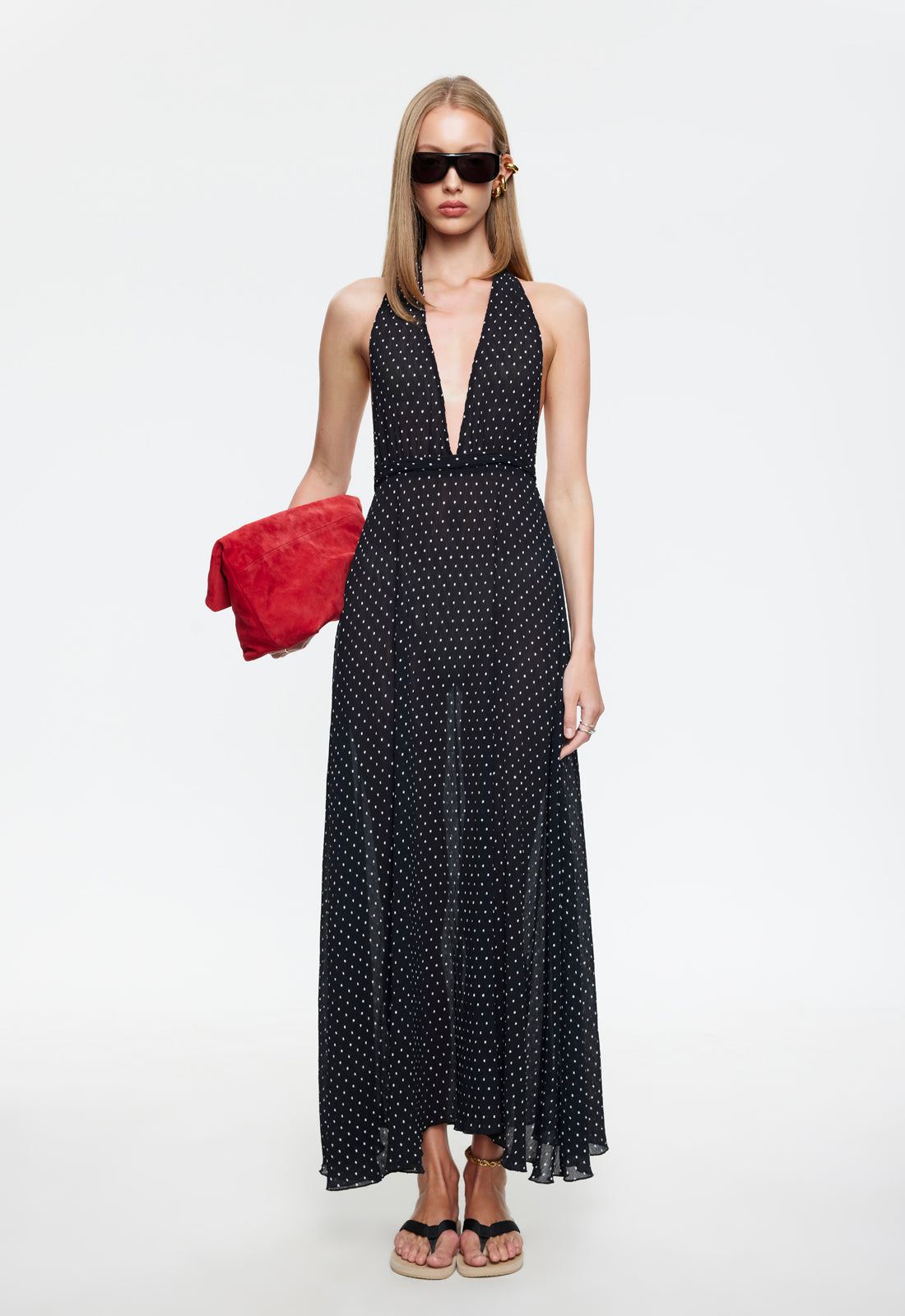 Lioness Fashion Quality DISTRICT MAXI - ONYX POLKA