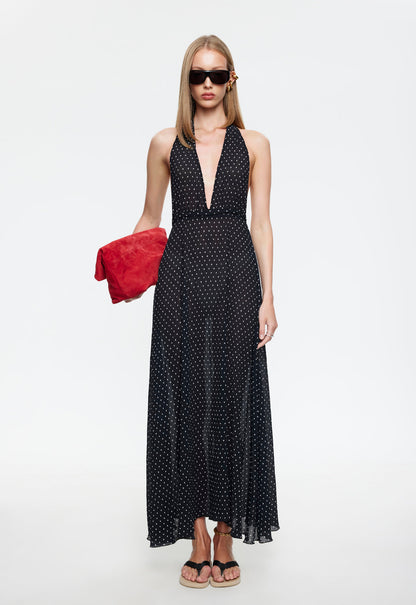 Lioness Fashion Quality DISTRICT MAXI - ONYX POLKA