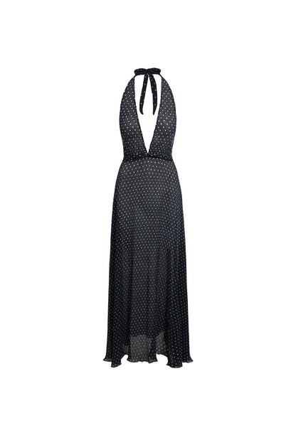 Lioness Fashion Quality DISTRICT MAXI - ONYX POLKA