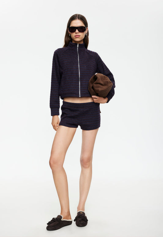 Lioness Fashion Latest Bloom Knit Short - Forest Stripe