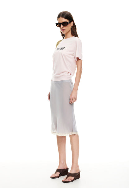 Lioness Fashion Premium SHORELINE MIDI SKIRT - ASH