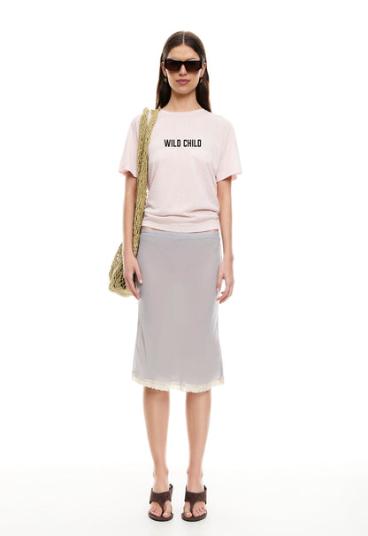 Lioness Fashion Premium SHORELINE MIDI SKIRT - ASH
