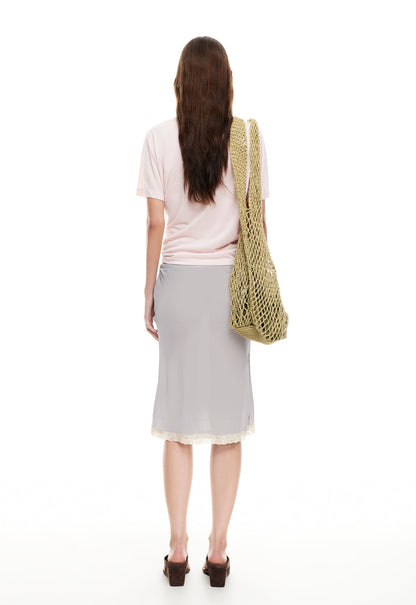 Lioness Fashion Premium SHORELINE MIDI SKIRT - ASH