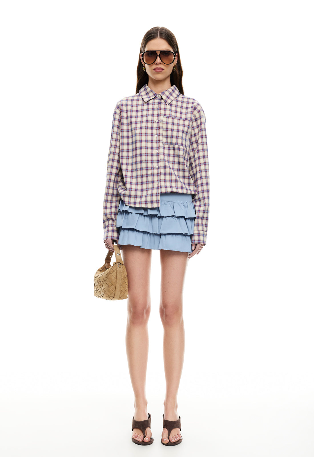 Lioness Fashion Trending SOLSTICE MINI SKORT - SLATE BLUE