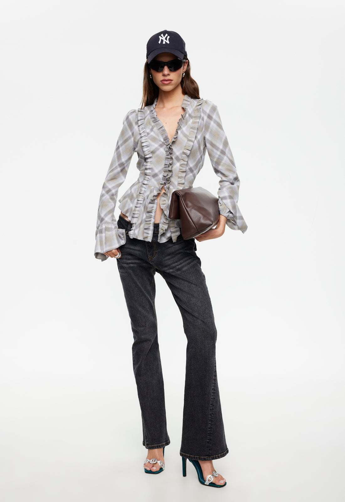 Lioness Fashion Great Value Odette Long Sleeve - Ash Plaid