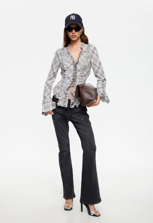 Lioness Fashion Great Value Odette Long Sleeve - Ash Plaid