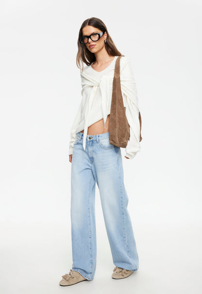 Lioness Fashion Customer Favorite Olsen V Knit - Porcelain