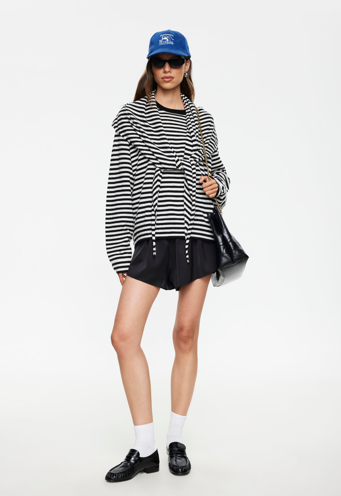 Lioness Fashion Customer Favorite Olsen Knit - Onyx Stripe