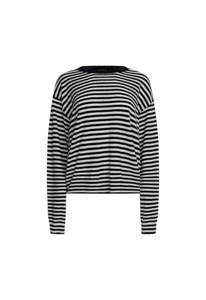 Lioness Fashion Customer Favorite Olsen Knit - Onyx Stripe