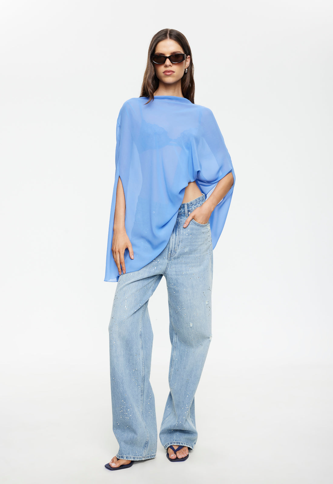 Lioness Fashion Latest Aura Poncho - Persian Jewel