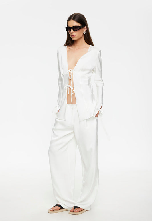 Lioness Fashion Deals Veil Long Sleeve - Porcelain
