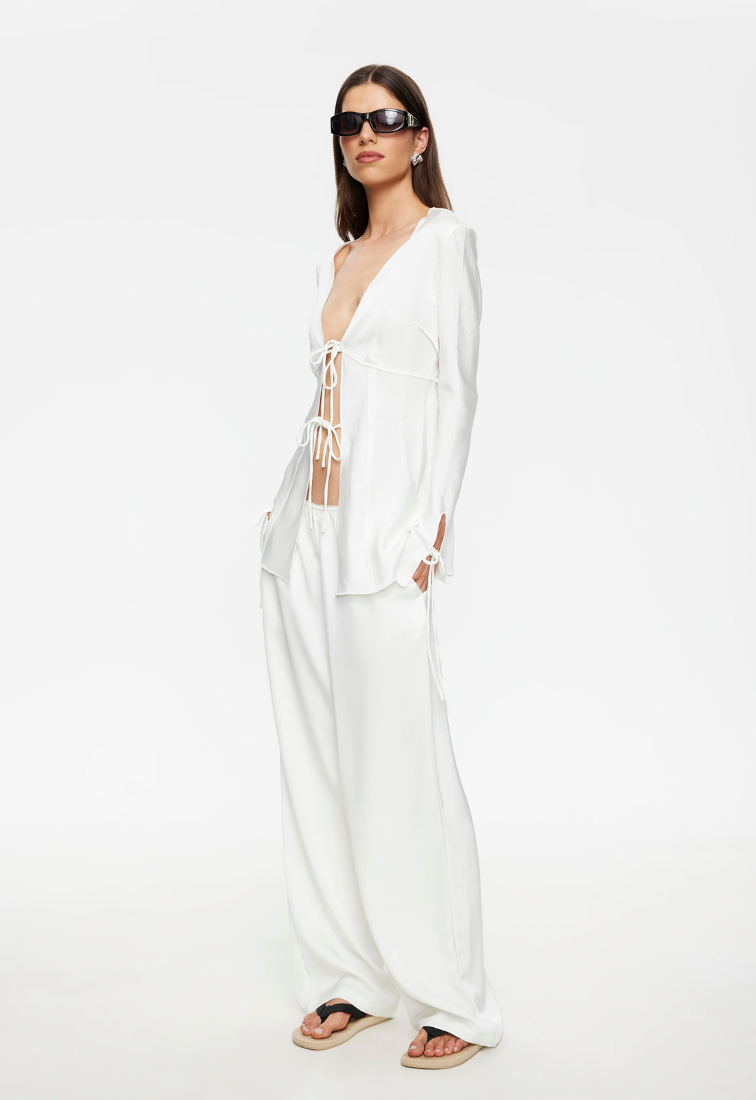 Lioness Fashion Deals Veil Long Sleeve - Porcelain
