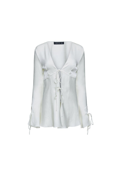 Lioness Fashion Deals Veil Long Sleeve - Porcelain