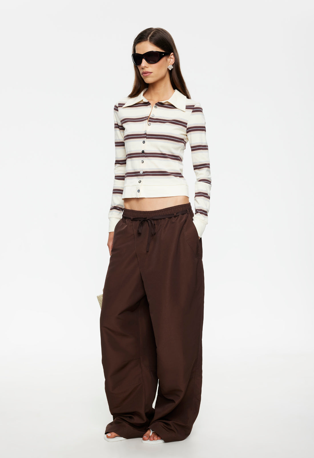 Lioness Fashion Top Pick Bada Bing Jersey - Sand Stripe