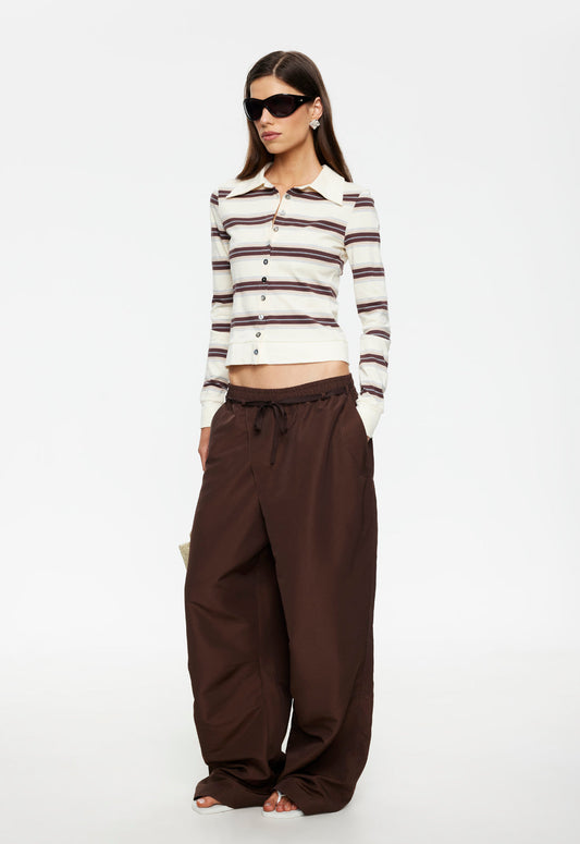 Lioness Fashion Top Pick Bada Bing Jersey - Sand Stripe