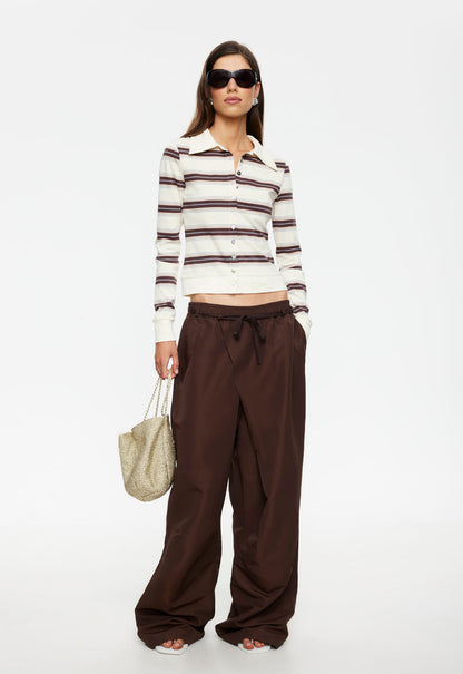 Lioness Fashion Top Pick Bada Bing Jersey - Sand Stripe