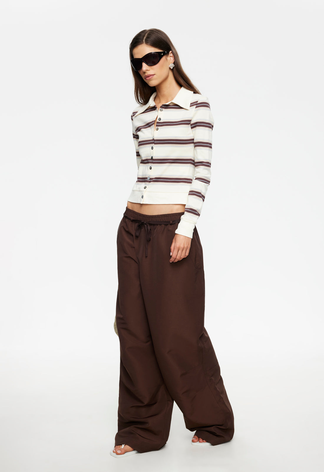 Lioness Fashion Top Pick Bada Bing Jersey - Sand Stripe