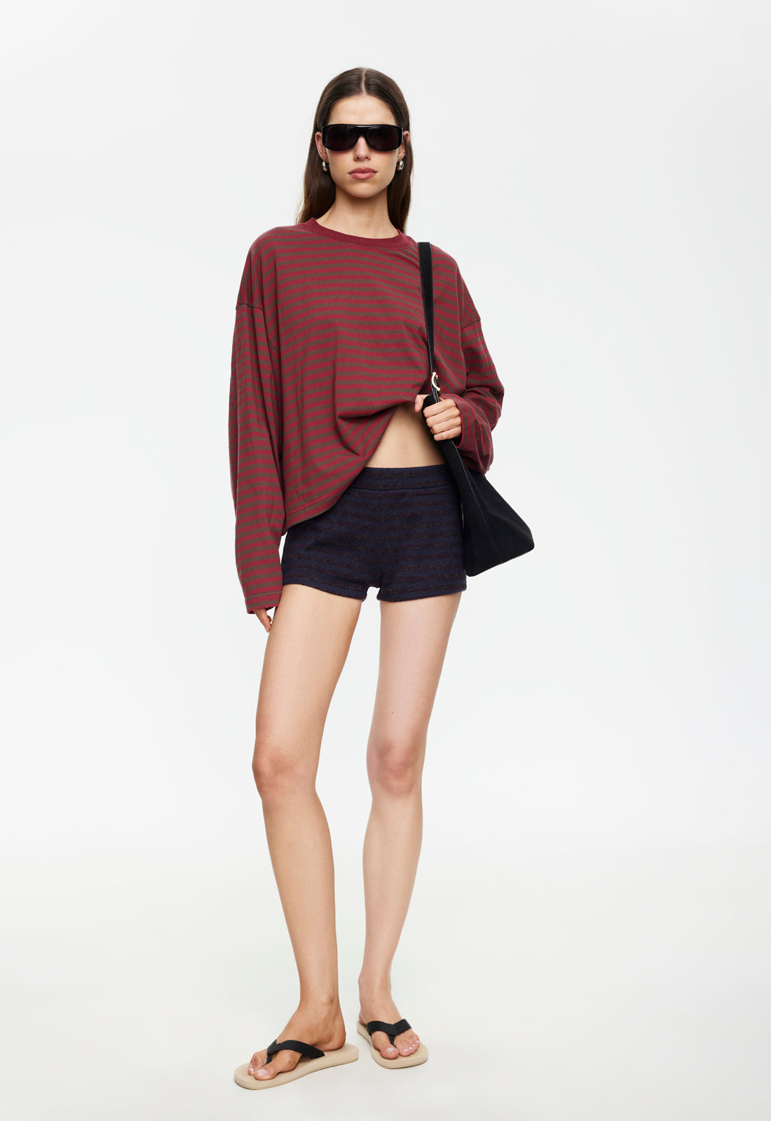 Lioness Fashion Sale BLOOM LONG SLEEVE - CHOCOLATE WINE STRIPE