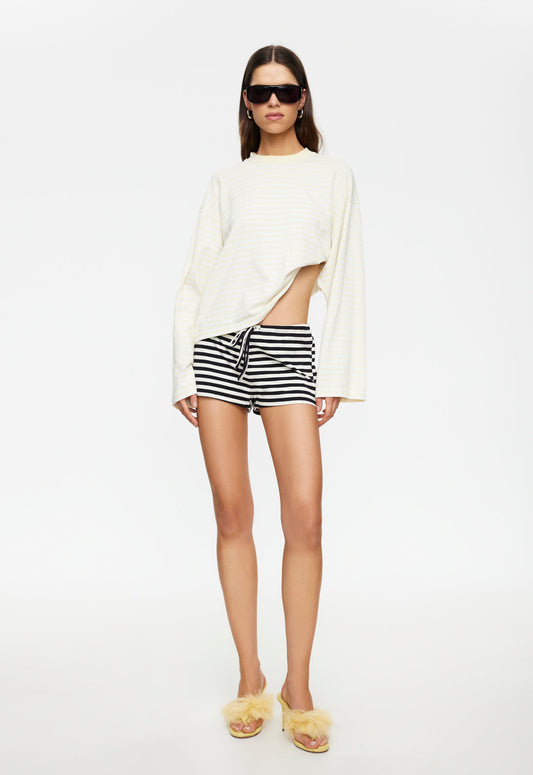 Lioness Fashion Quality BLOOM LONG SLEEVE - LEMON STRIPE