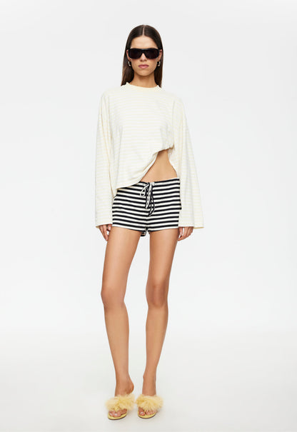 Lioness Fashion Quality BLOOM LONG SLEEVE - LEMON STRIPE