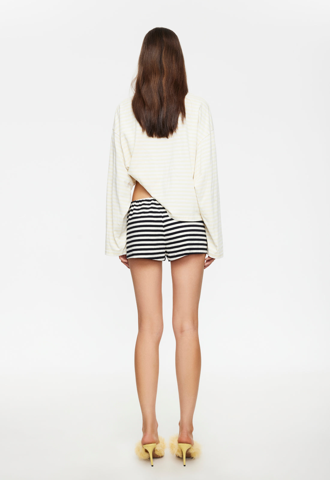 Lioness Fashion Quality BLOOM LONG SLEEVE - LEMON STRIPE