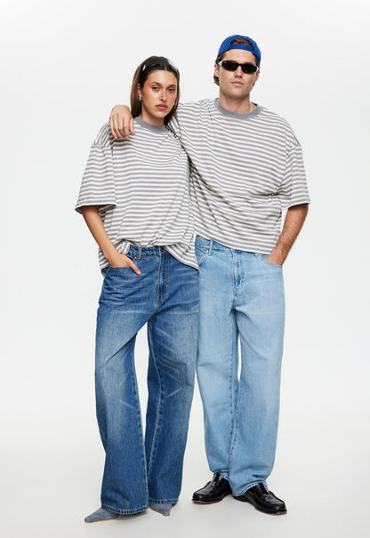 Lioness Fashion Recommended Bloom Short Sleeve - Ash Stripe