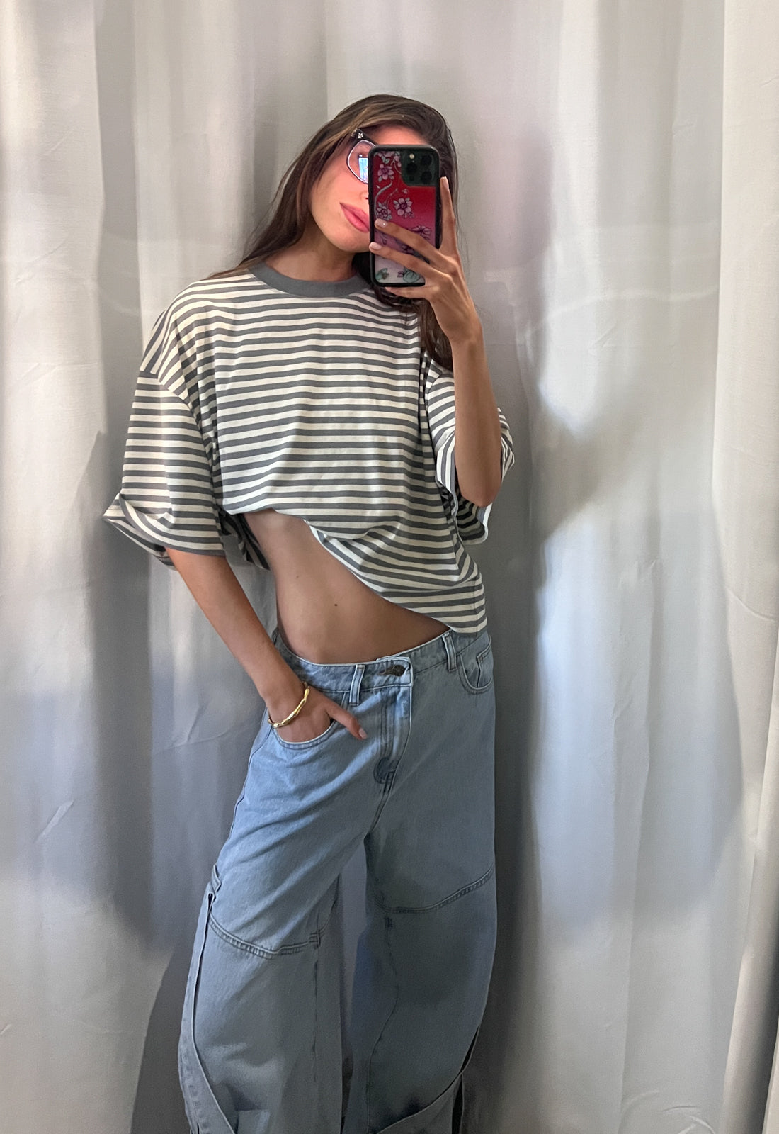 Lioness Fashion Recommended Bloom Short Sleeve - Ash Stripe
