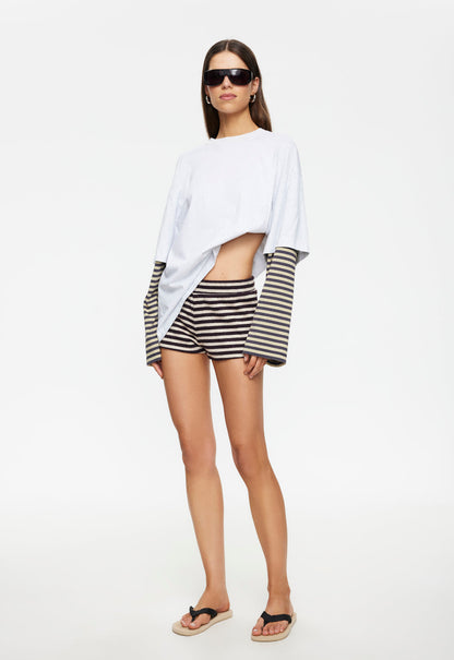 Lioness Fashion Featured Bottega Shirt - Ash Stripe