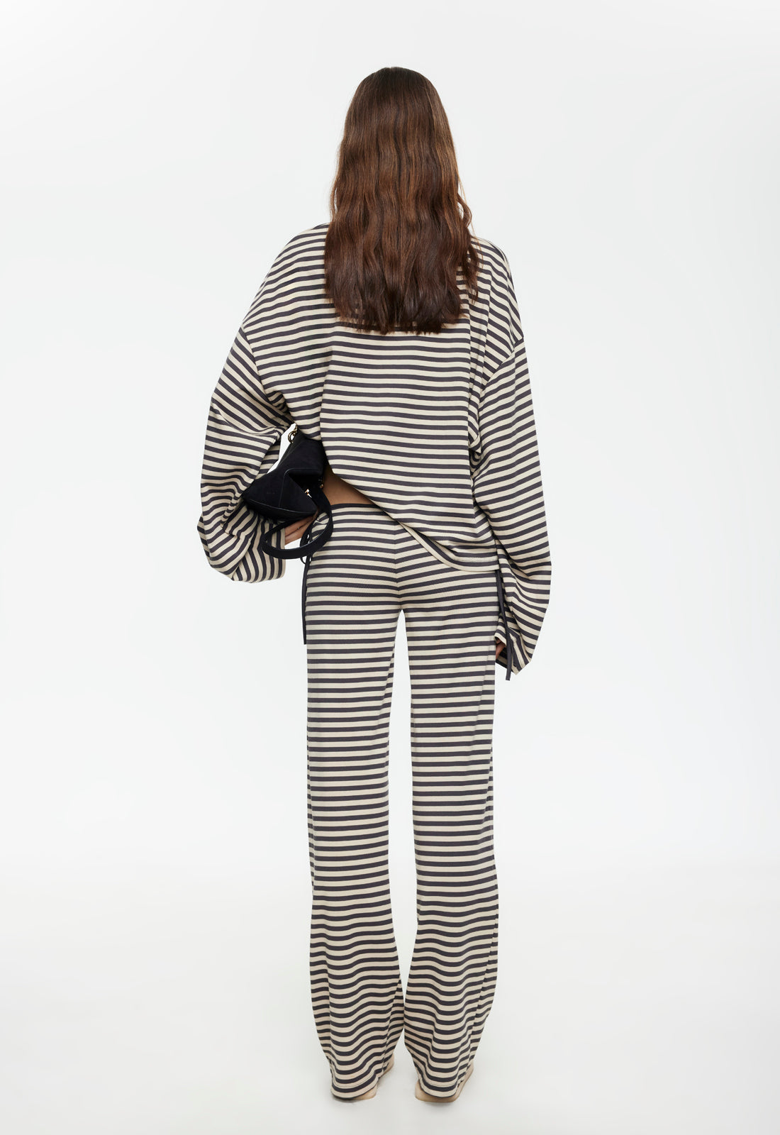 Lioness Fashion Discount Bloom Tie Pant - Slate Stripe