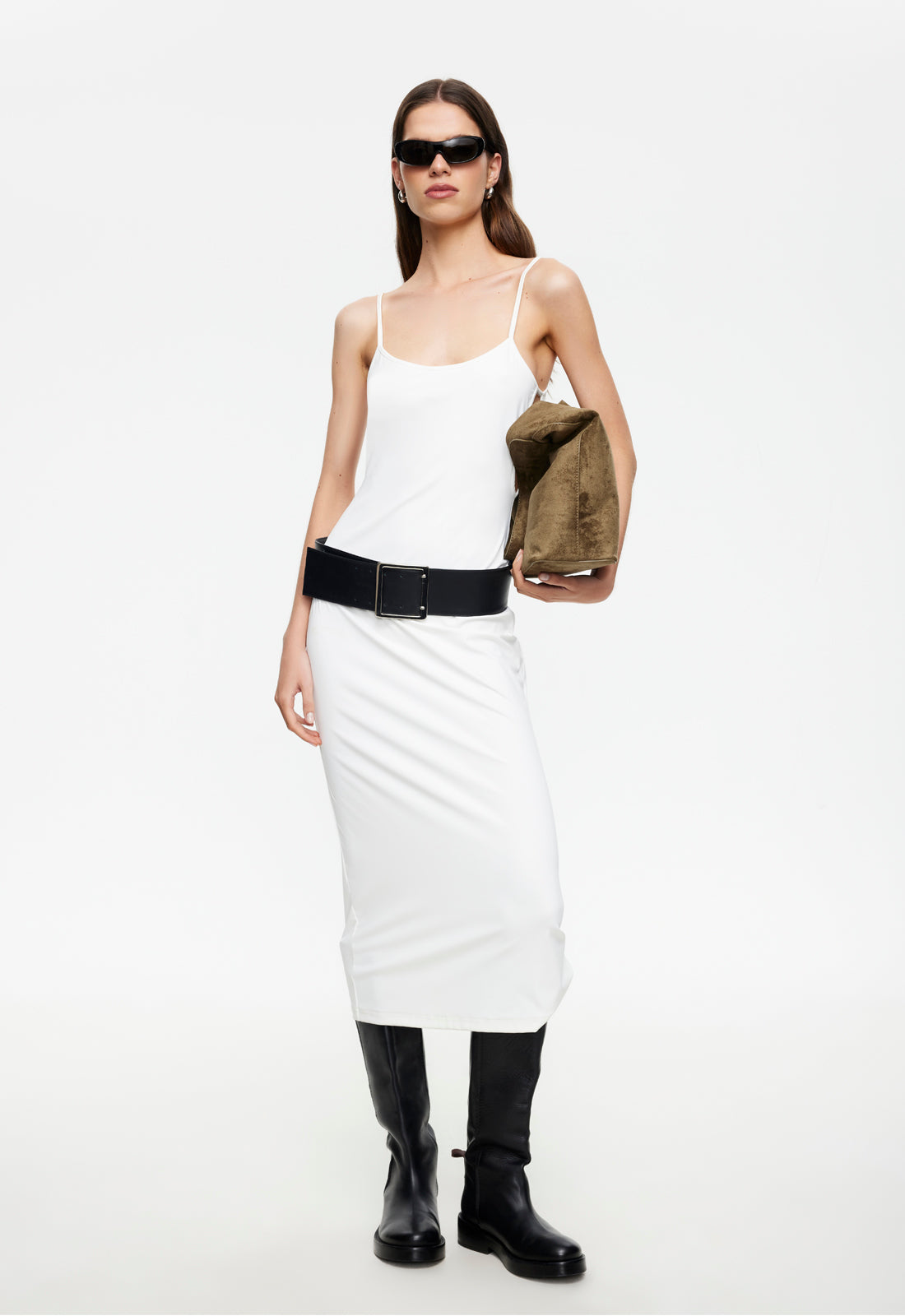 Lioness Fashion Special Offer MODERNITA MIDI DRESS - PORCELAIN