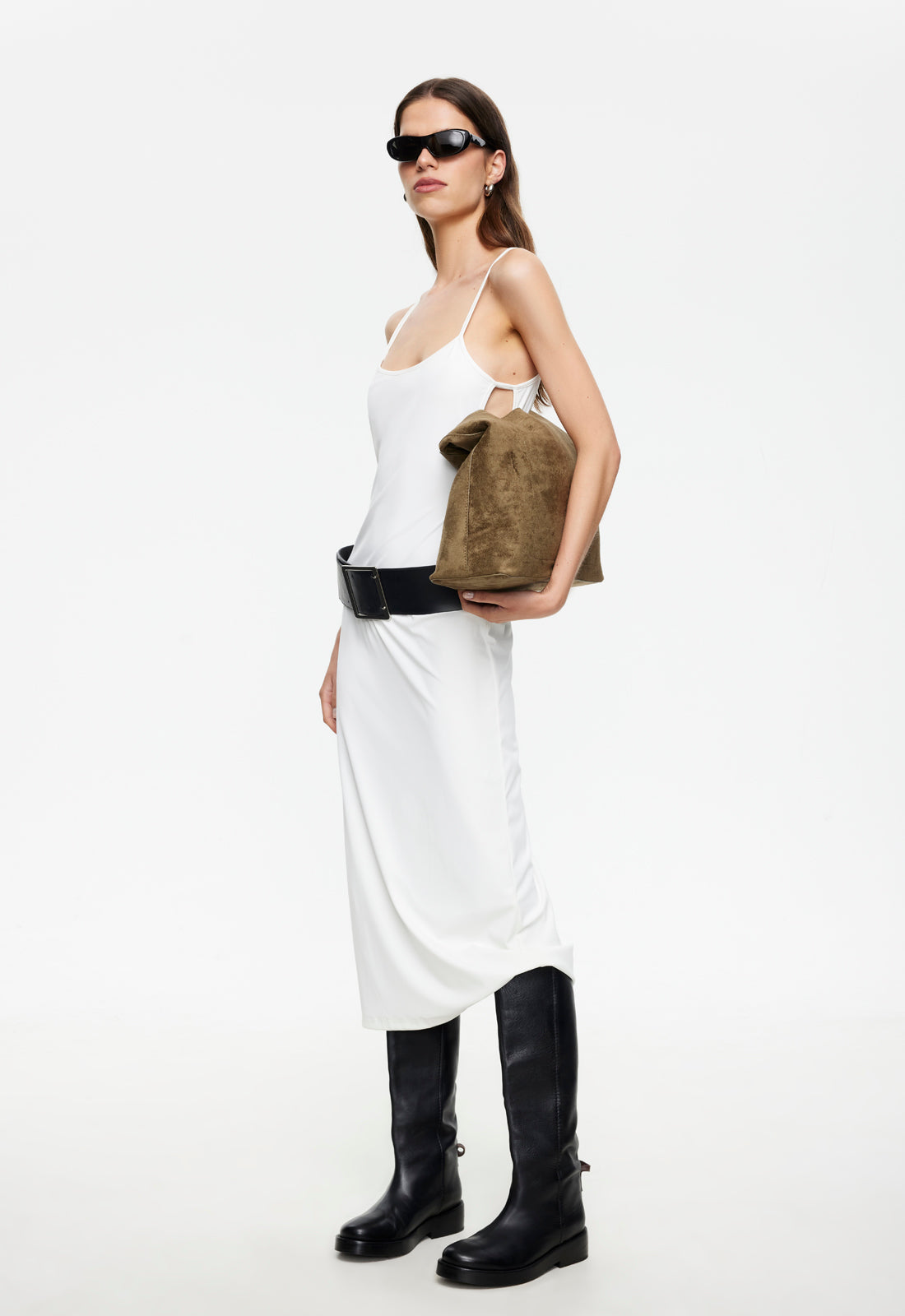 Lioness Fashion Special Offer MODERNITA MIDI DRESS - PORCELAIN