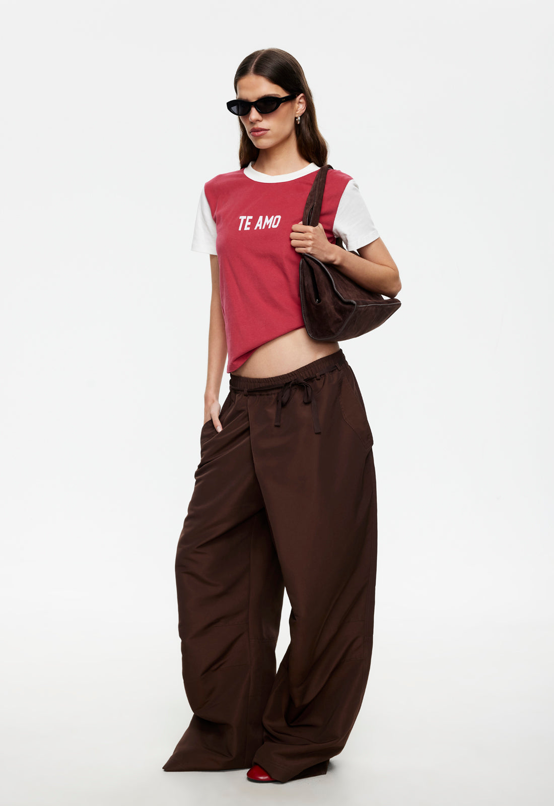 Lioness Fashion Quality TE AMO TEE - CRIMSON