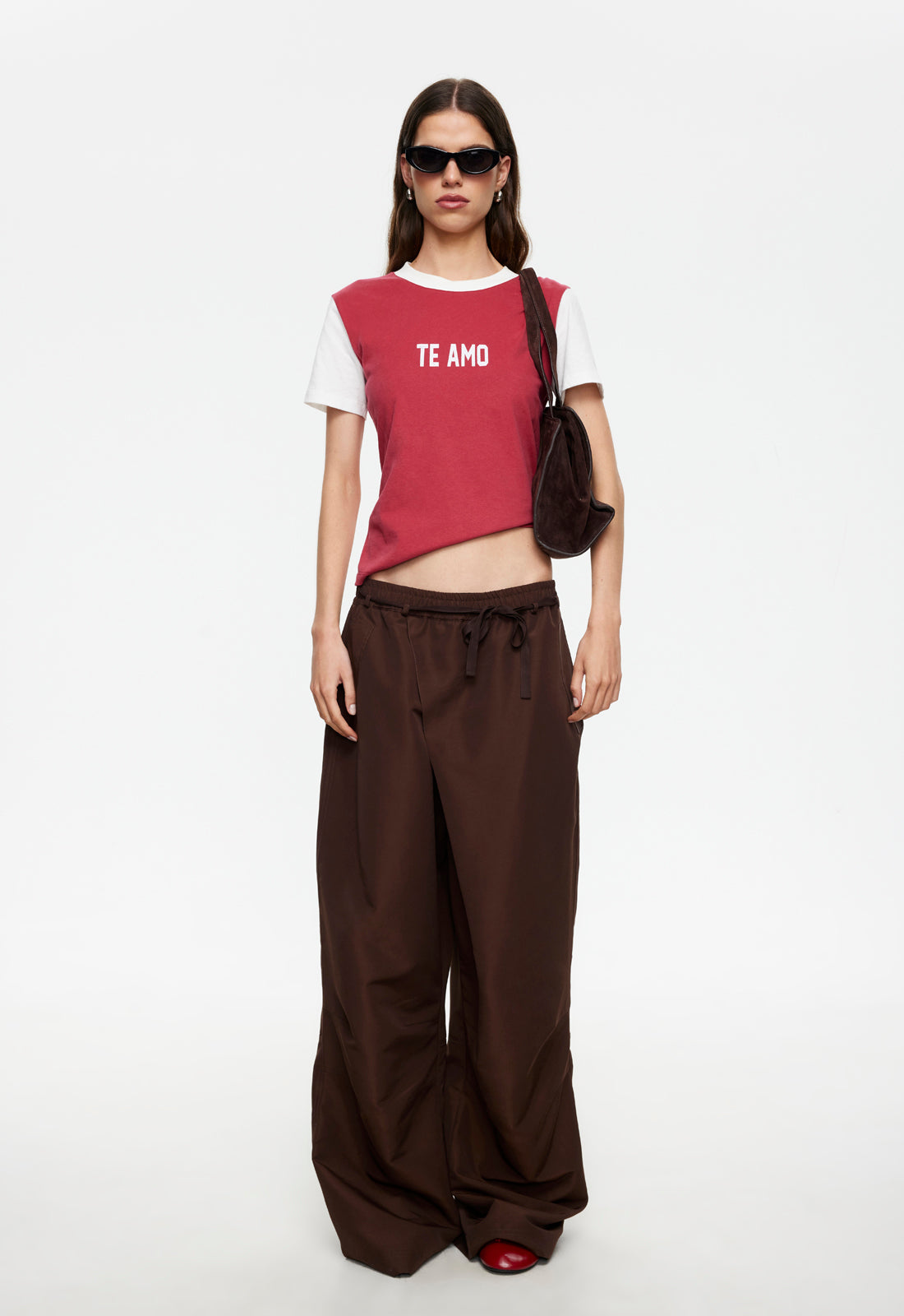 Lioness Fashion Quality TE AMO TEE - CRIMSON