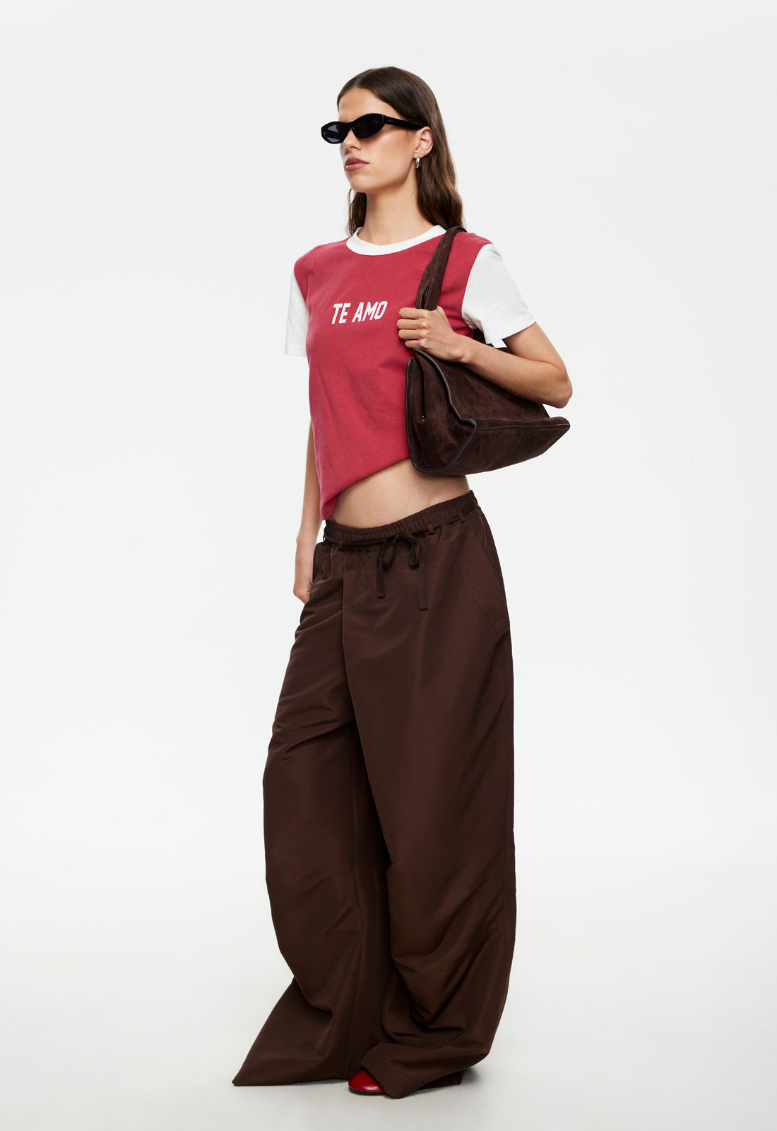 Lioness Fashion Quality TE AMO TEE - CRIMSON