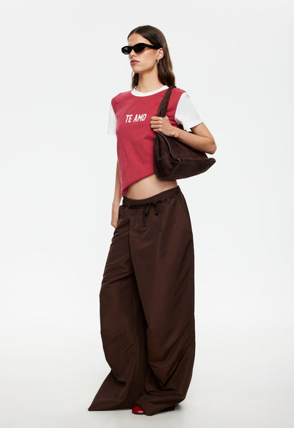 Lioness Fashion Quality TE AMO TEE - CRIMSON