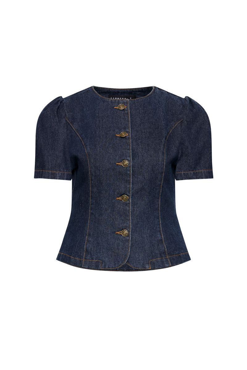 Lioness Fashion Discount FEMME BLOUSE - DARK DENIM