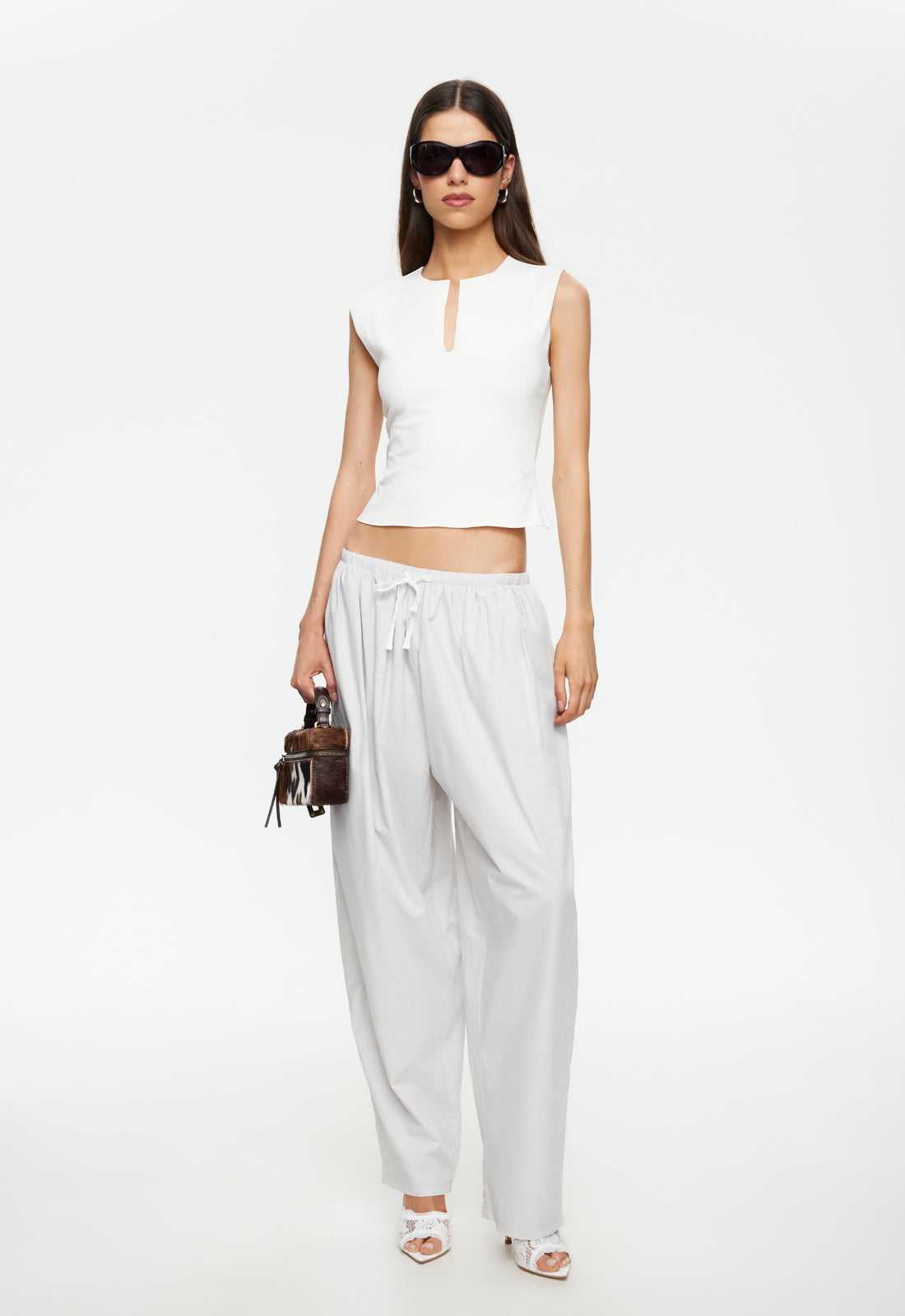Lioness Fashion Essential AURA PANT - GREY MARLE
